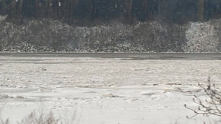 The frozen river
