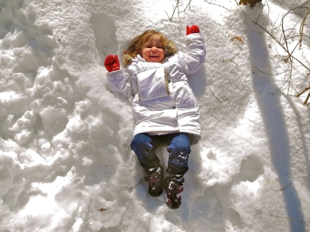 Washington's Natalie enjoys the snow! 